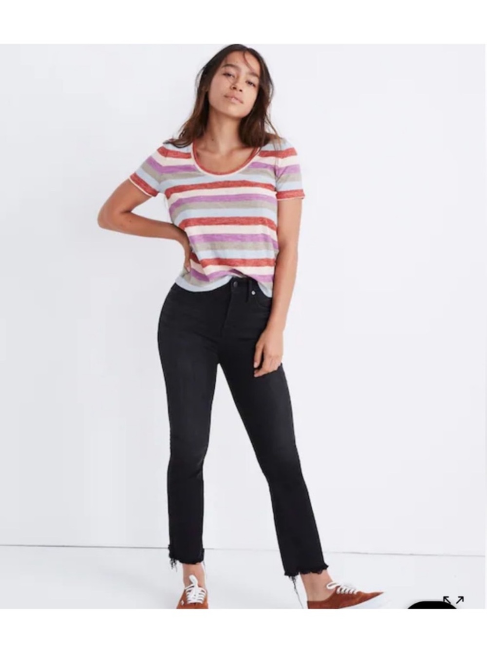 Madewell Cali Demi-Boot Black Jeans | Size 25
